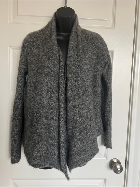 Cynthia Rowley Sweaters - Cynthia Rowley Heathered Gray Open-Front Cardigan